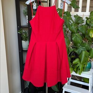 Simons 🌿Red Sleeveless Dress